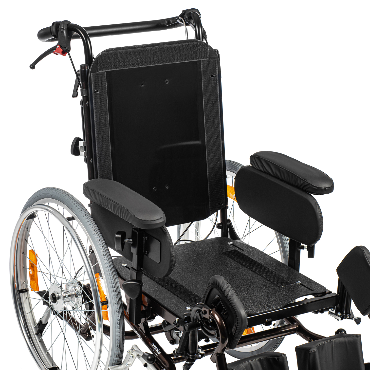 Кресло-коляска инвалидная ORTONICA Comfort 600 до 130кг (цельно-литые шины, ширина сиденья 45,5см) - 14